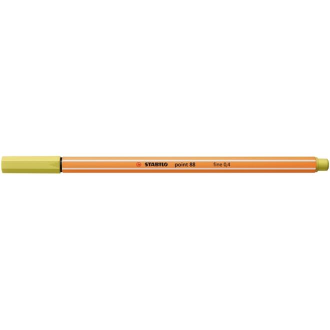 Fineliner STABILO point 88/67 fijn mosterd