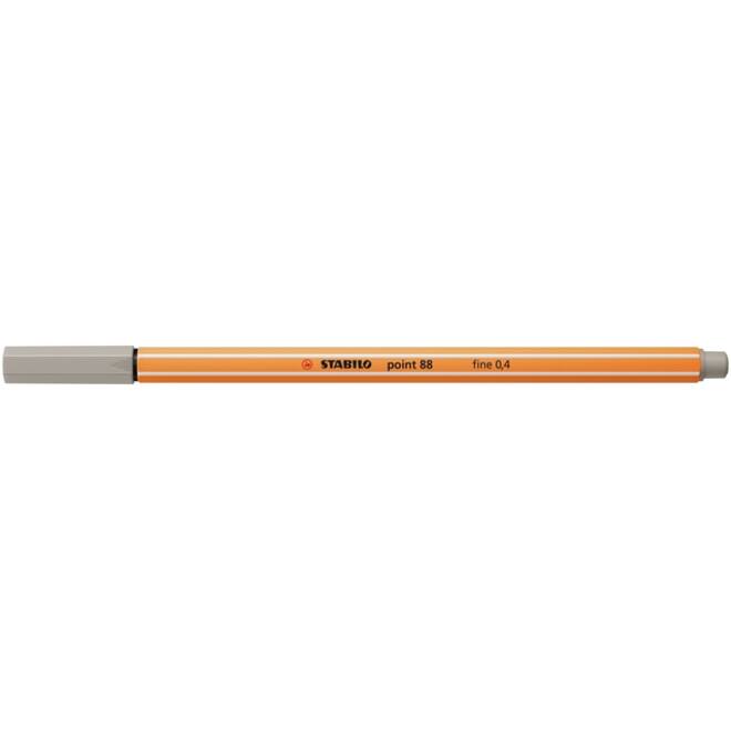 Fineliner STABILO point 88/93 fijn warm grijs