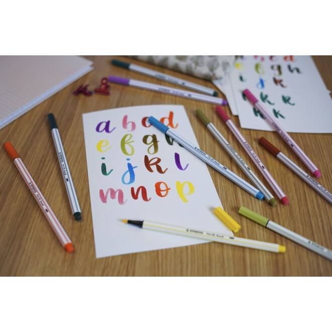 Brushstift STABILO Pen 568/37 moddergroen