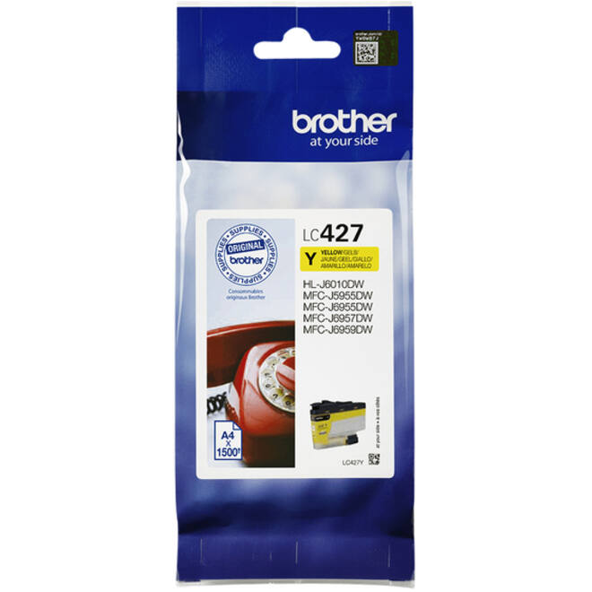 Inktcartridge Brother LC-427Y geel