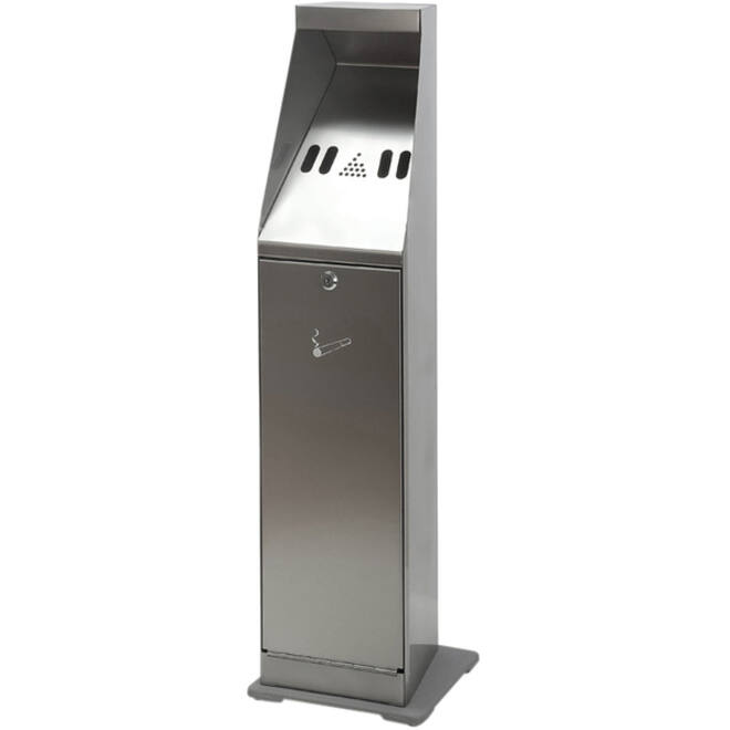 Asbak staand Vepa Bins zuil vrijstaand RVS