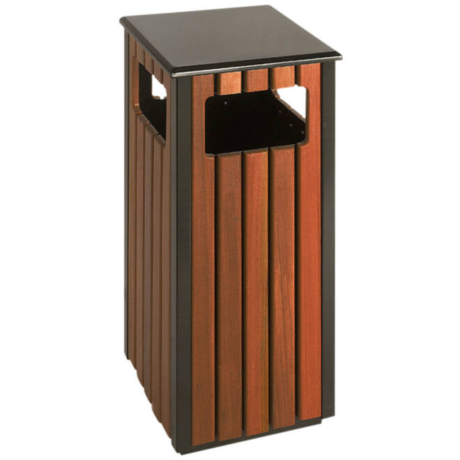 Afvalbak Vepa Bins voor buiten 36l zwart/houtlook