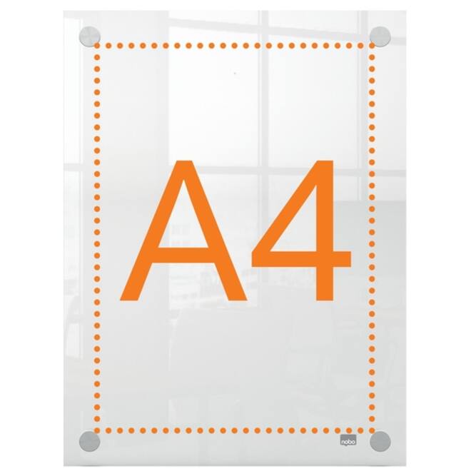 Infobord Nobo Premium Plus A4 acryl wand