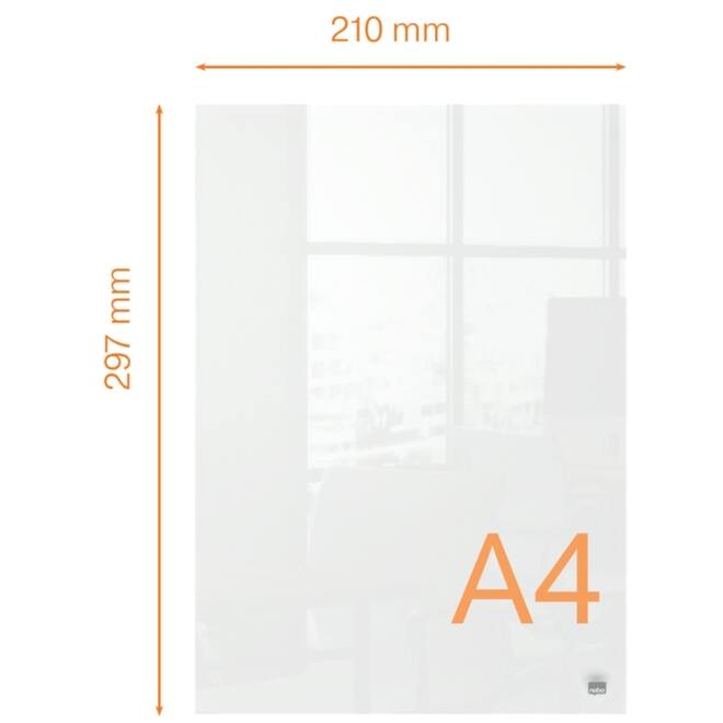 Notitiebord Nobo transparant acryl A4