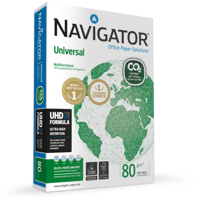 Kopieerpapier Navigator Universal CO2 A4 80gr wit 500vel