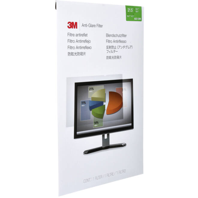 Anti-Glare reflectiefilter 3M 21,5-inch breedbeeld 16:9