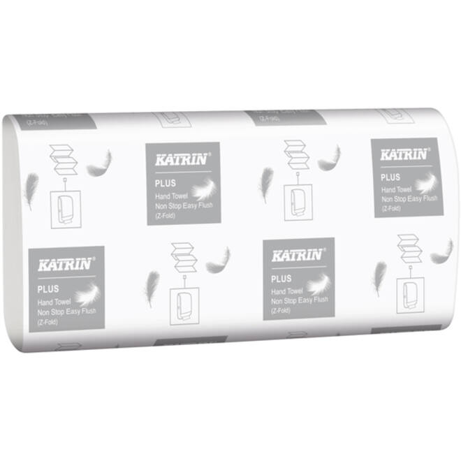 Handdoek Katrin 61624 Z-vouw Plus sneloplossend 2laags 20,3x24cm 15x160st