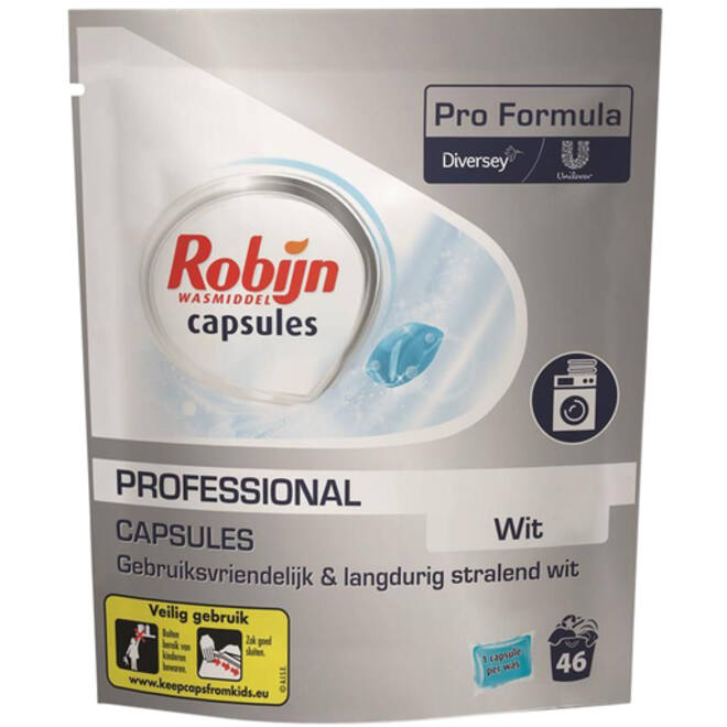 Wasmiddel Robijn Pro Formula capsules Wit 46stuks