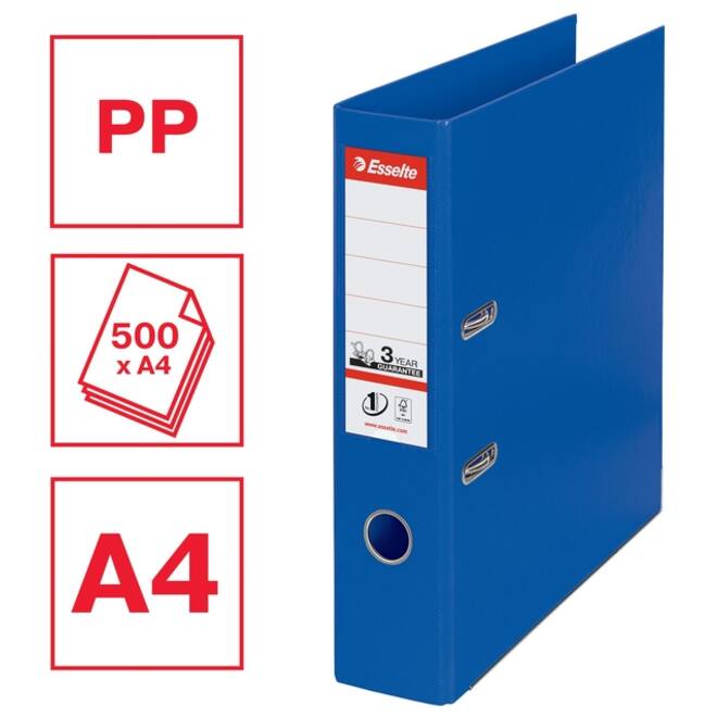 Ordner Esselte Vivida No.1 multipack 75mm A4 5 stuks blauw