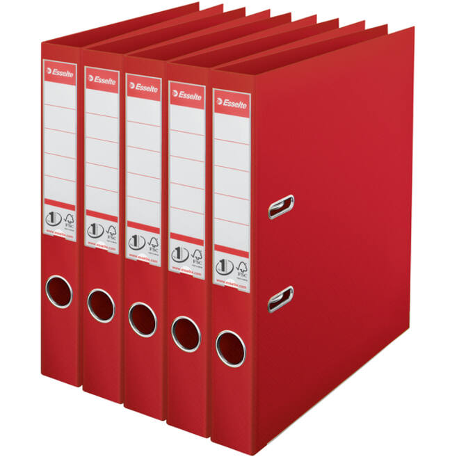 Ordner Esselte No 1 Power PP 50 mm rood 5 stuks