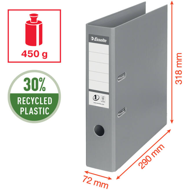 Ordner Esselte Vivida No.1 multipack 75mm A4 5 stuks zwart