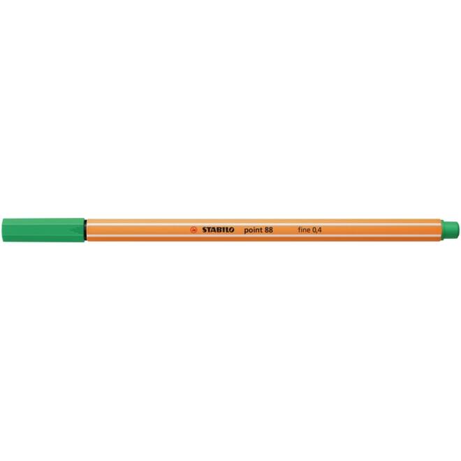 Fineliner STABILO point 88/16 fijn licht smaragdgroen