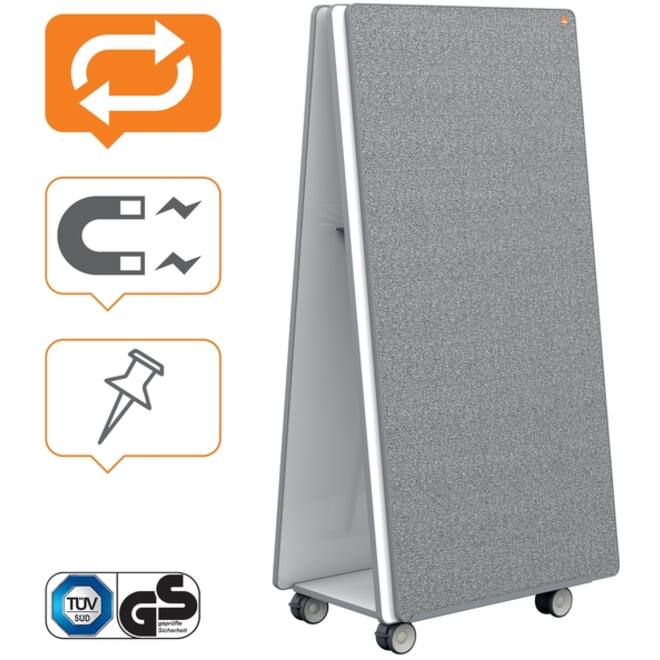 White- en Memobord systeem Nobo Move & Meet 1800x900mm