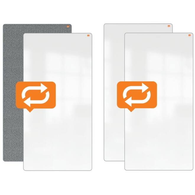 White- en Memobord systeem Nobo Move & Meet 1800x900mm