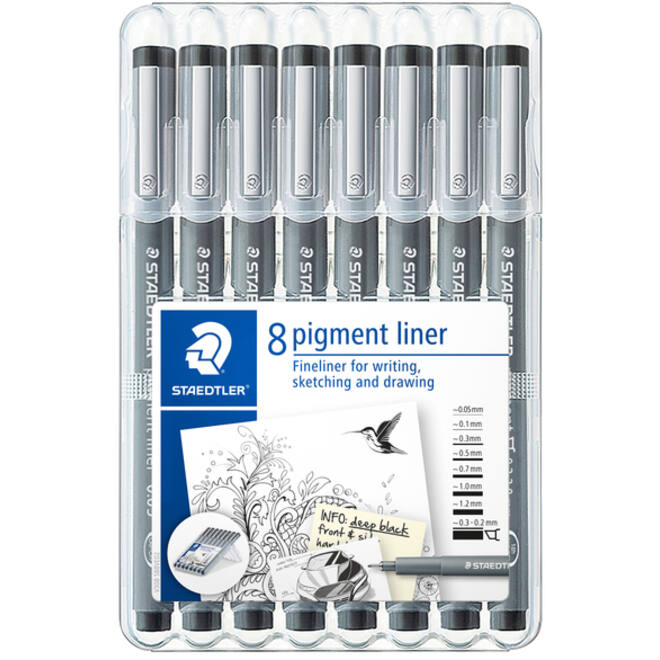 Fineliner Staedtler Pigment 308 zwart