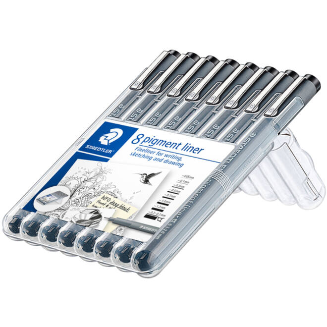 Fineliner Staedtler Pigment 308 zwart