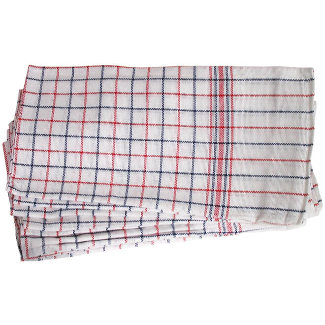 Theedoek Cleaninq nationale ruit 65x65cm 6 stuks
