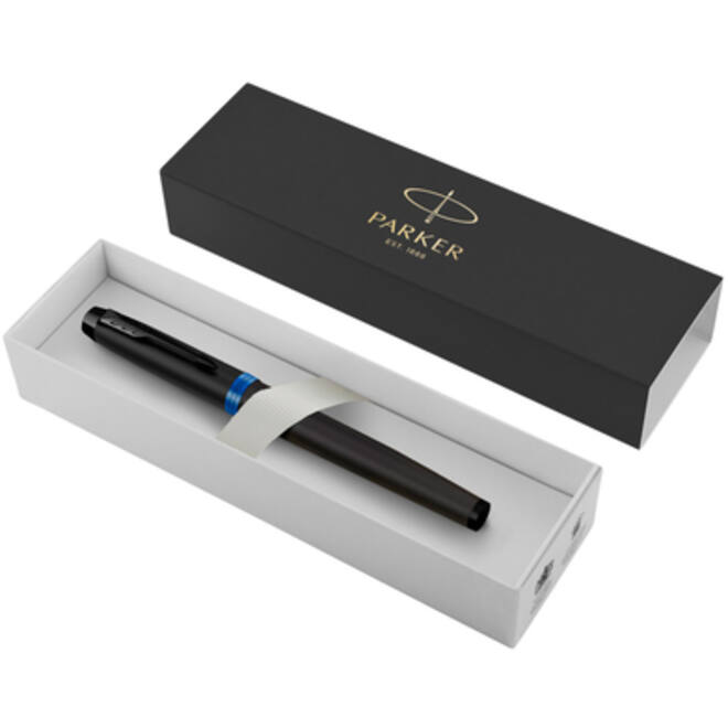 Rollerpen Parker IM blackbBlue vibrant ring fijn