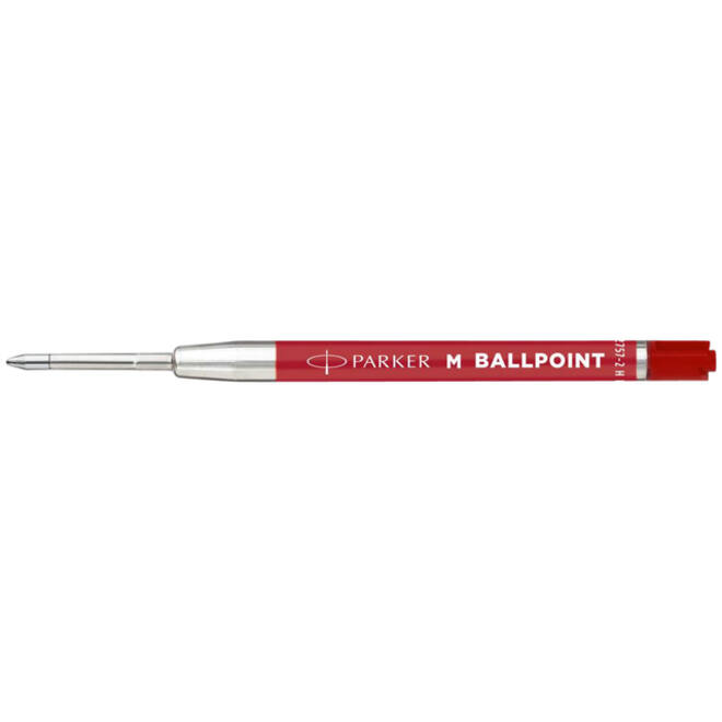 Balpenvulling Parker Economic medium rood blister à 2 stuks