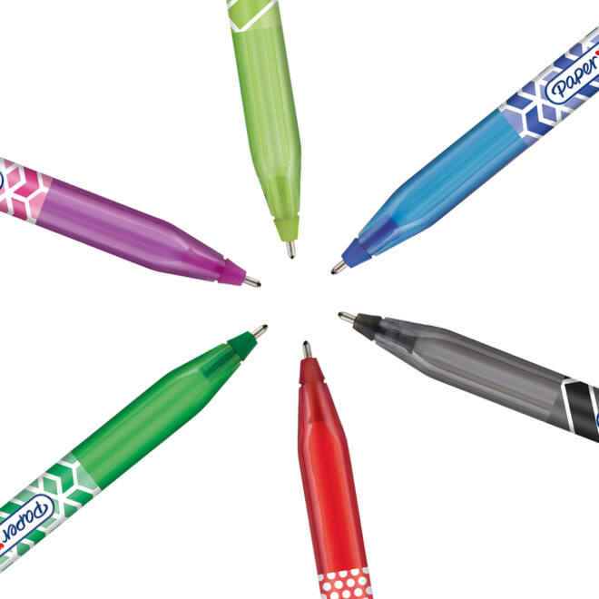 Balpen Paper Mate Inkjoy 100 Wrap set à 6 kleuren 27 stuks