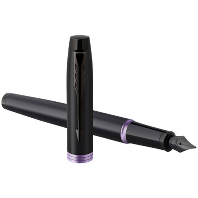 Vulpen Parker IM black purple vibrant ring fijn