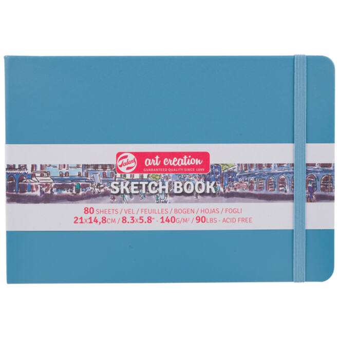 Schetsboek Talens Art Creation blauw 21x15cm 140gr 80vel
