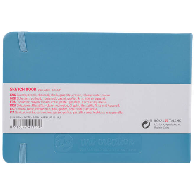 Schetsboek Talens Art Creation blauw 21x15cm 140gr 80vel