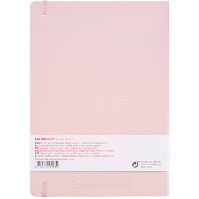 Schetsboek Talens Art Creation roze 21x30cm 140gr 80vel