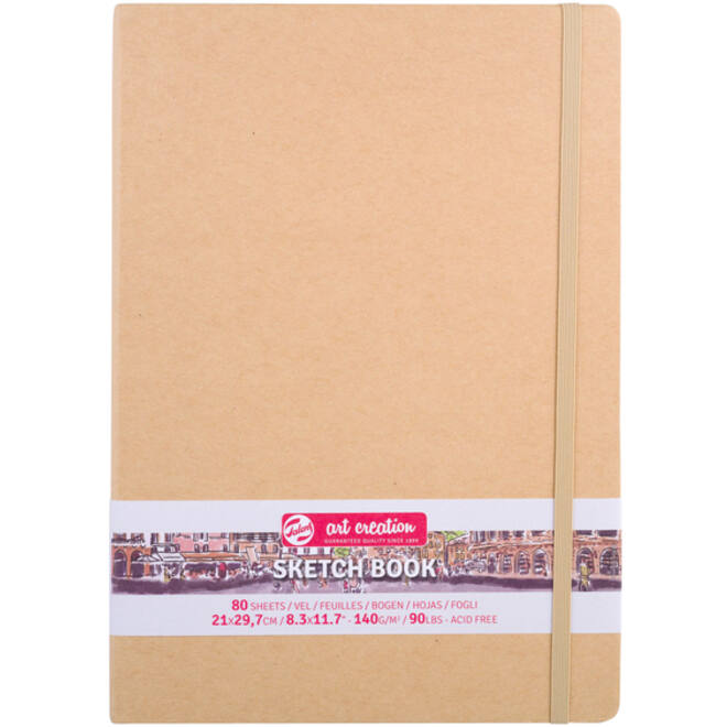 Schetsboek Talens Art Creation kraft 21x30cm 140gr 80vel
