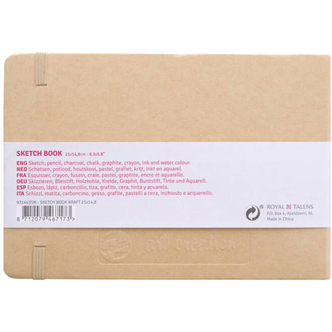 Schetsboek Talens Art Creation kraft 21x15cm 140gr 80vel