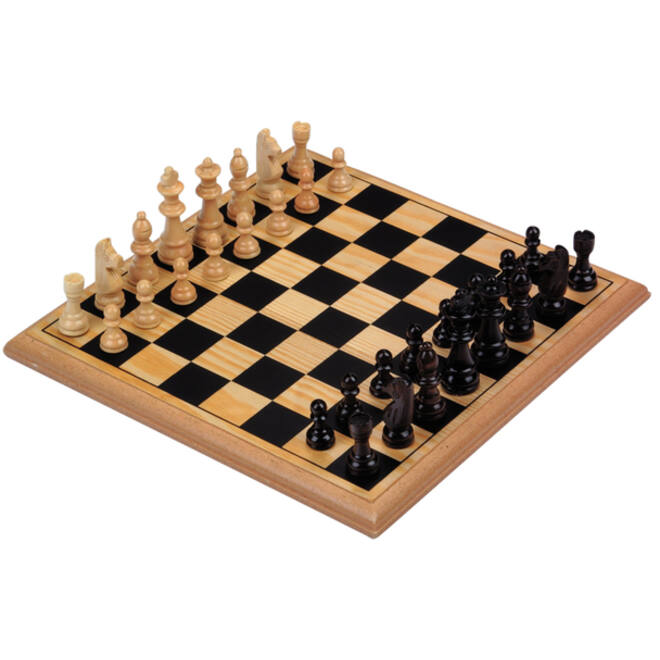Schaakspel Longfield Games hout 30x30cm