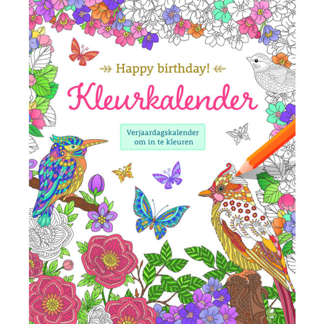Kleurkalender Deltas Happy birthday