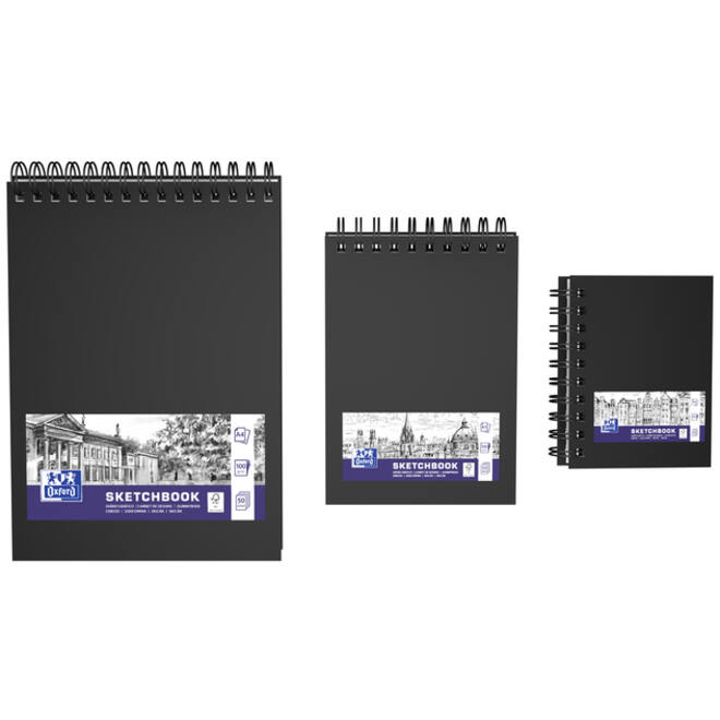 Schetsboek Oxford A6 80 vel 100 gram spiraal