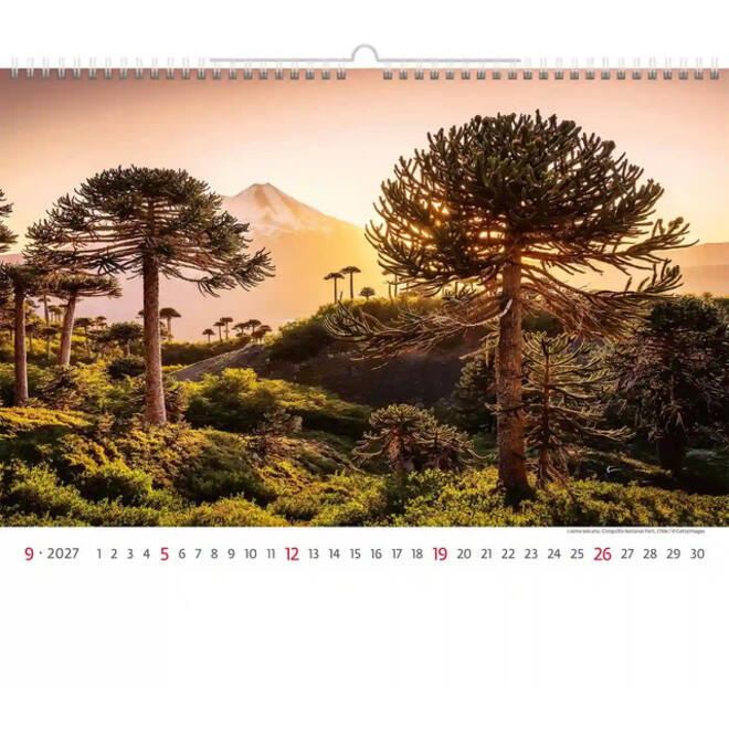 Kalender 2026 Helma 365 31.5x45cm Nationale parken