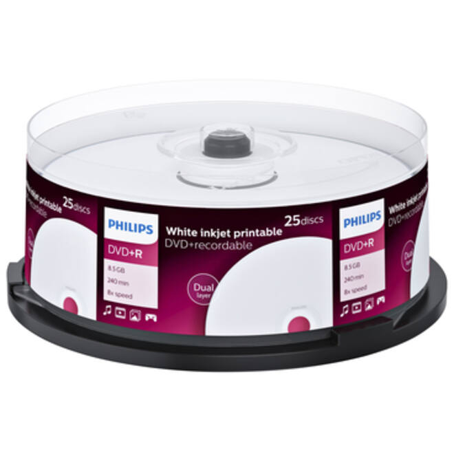 DVD+R Philips 8.5GB DL 8x IW SP (25)
