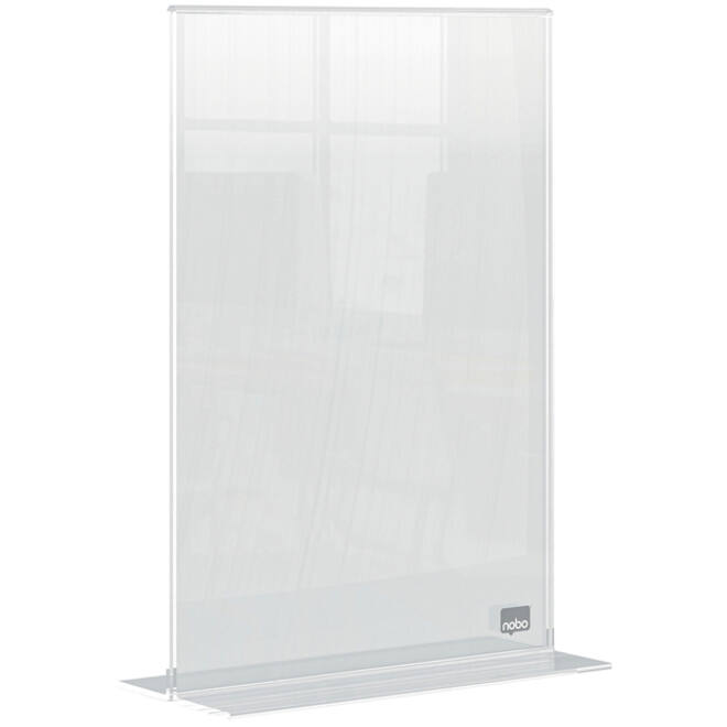 Infobord Nobo Premium Plus A5 acryl vrijstaand
