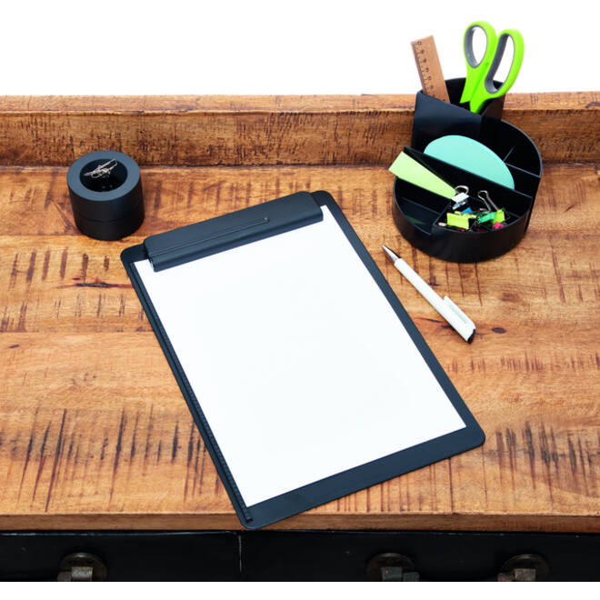 Klembord MAULgo uni recycled A4 staand zwart