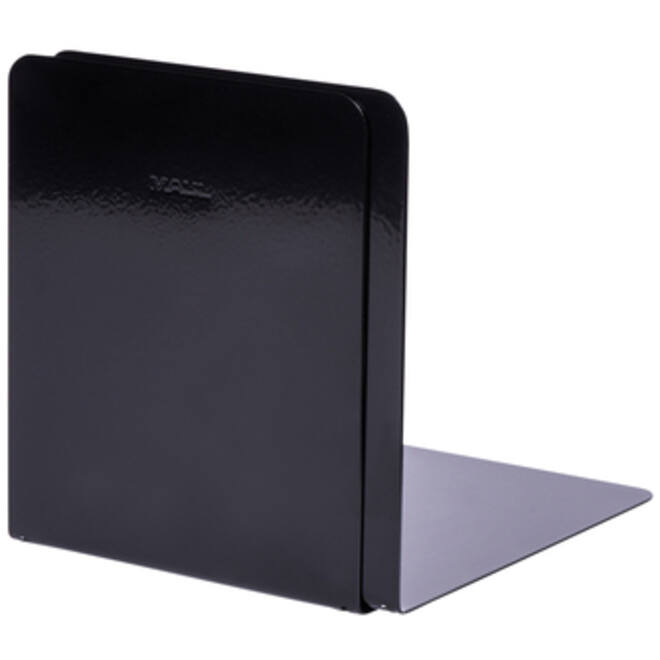 Boekensteun MAUL staal magnetisch 14x12x14cm set 2 zwart