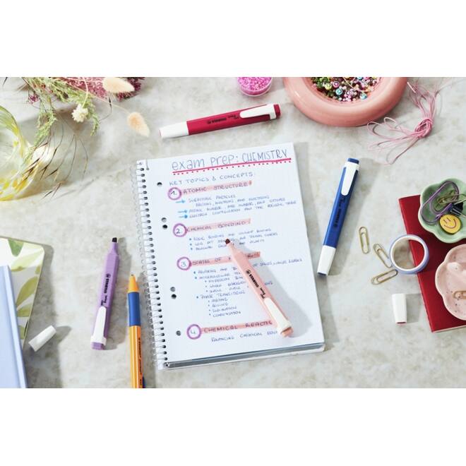 Markeerstift STABILO Swing cool 275/8 pastel assorti etui à 8 stuks