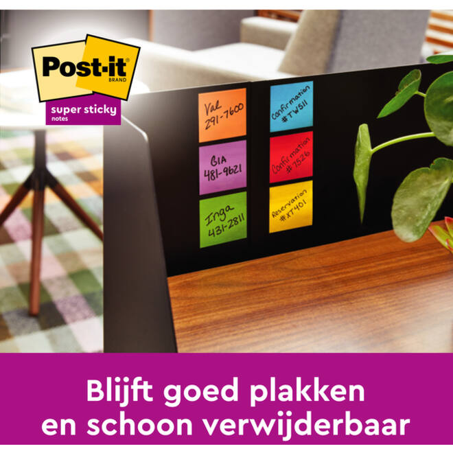 Memoblok Post-it Z-Notes R330 Super Sticky 76x76mm Soulful