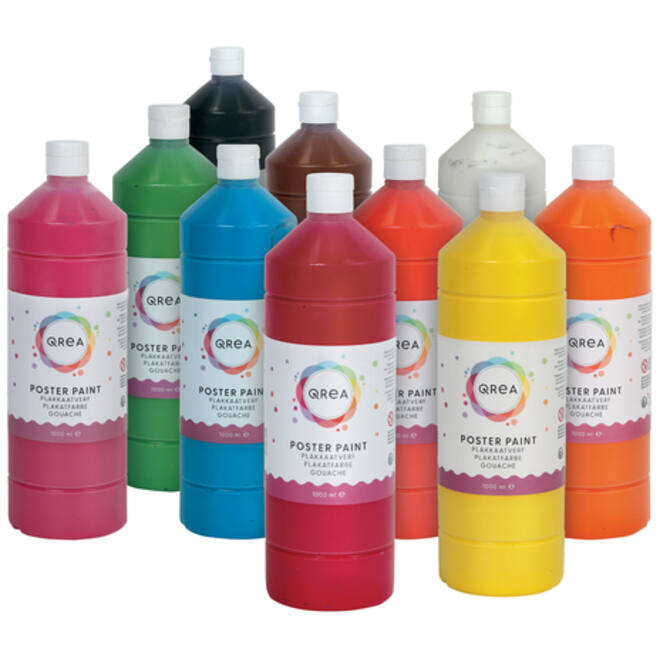 Plakkaatverf Qrea middengroen 1000ml