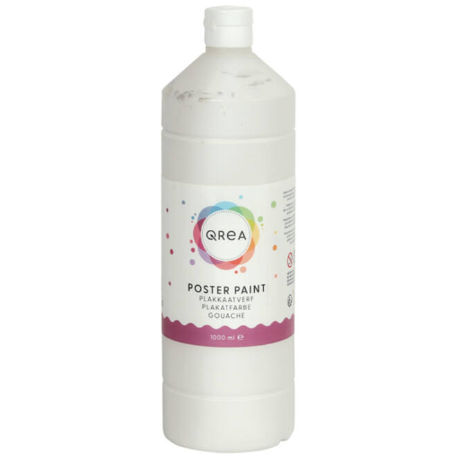 Plakkaatverf Qrea wit 1000ml