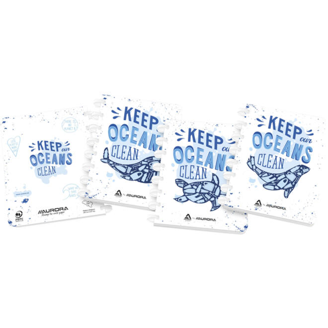 Schrift Adoc Ocean Waste Plastics A5 lijn 144 pagina's 90gr