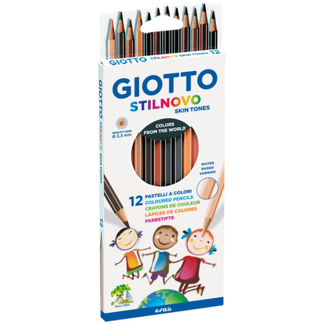 Potlood Giotto Stilnovo skin tones 12 stuks