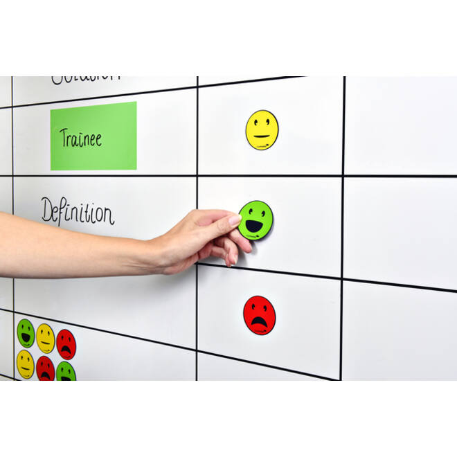 Magneet Legamaster emoticon 50mm assorti 6 stuks