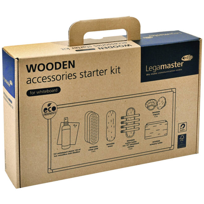 Whiteboard accessoire starter kit Legamaster WOODEN