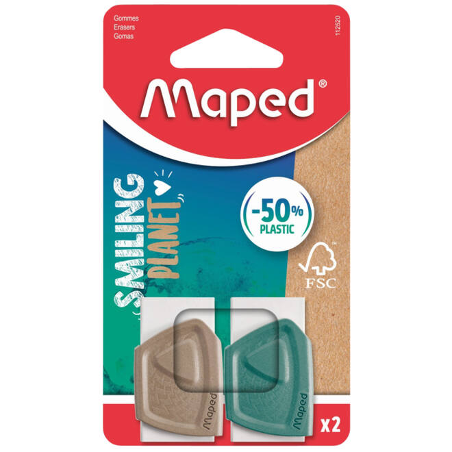 Gum Maped Smiling Planet blister à 2 stuks