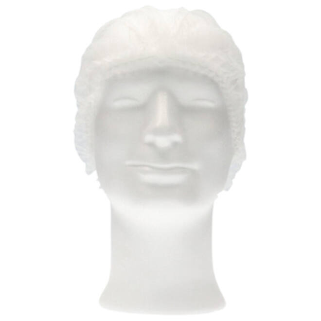 Haarnet CMT clip non-woven L 53cm PP wit