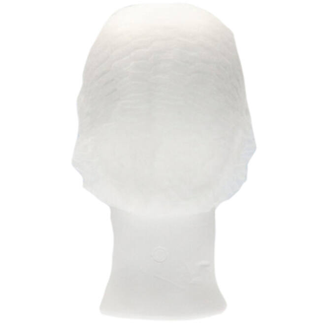 Haarnet CMT clip non-woven L 53cm PP wit