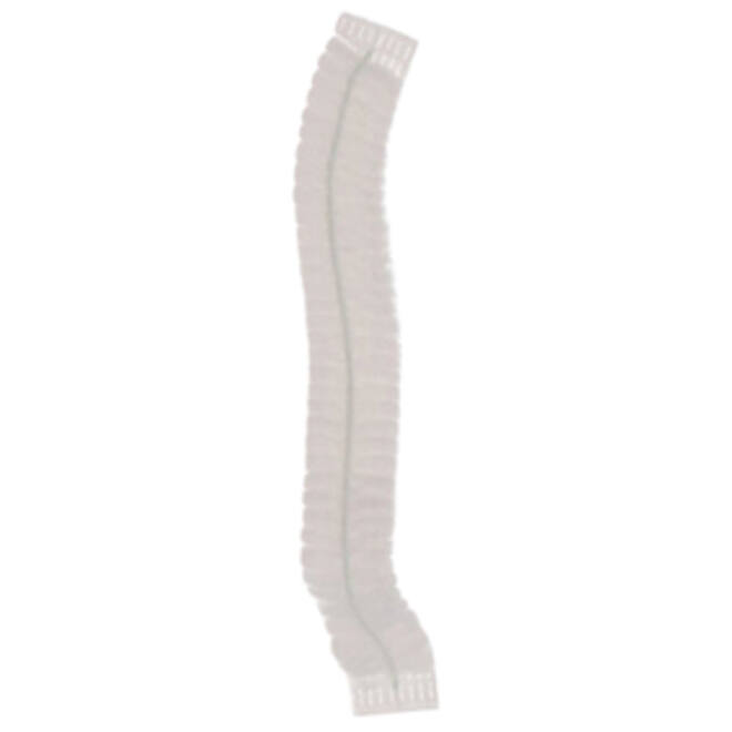 Haarnet CMT clip non-woven L 53cm PP wit